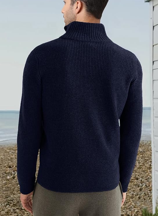 Trenton | Men's Italian Half-Zip Sweater