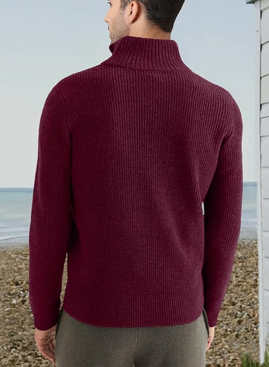 Trenton | Men's Italian Half-Zip Sweater