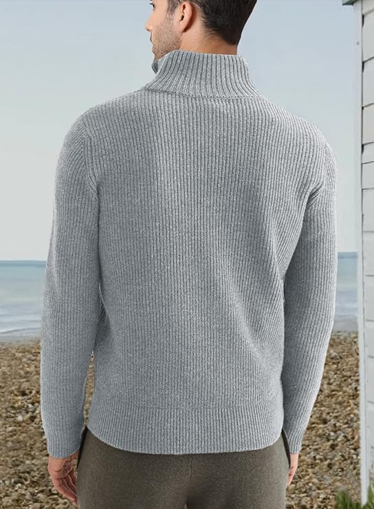 Trenton | Men's Italian Half-Zip Sweater