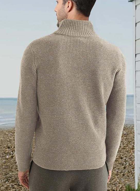 Trenton | Men's Italian Half-Zip Sweater