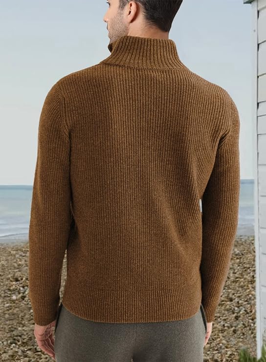 Trenton | Men's Italian Half-Zip Sweater