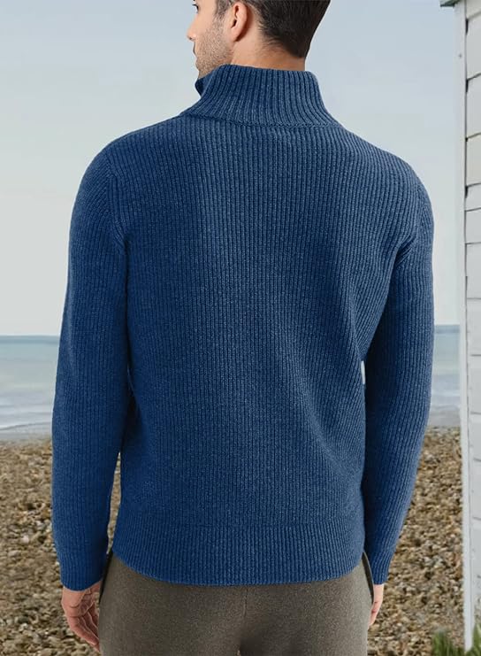 Trenton | Men's Italian Half-Zip Sweater