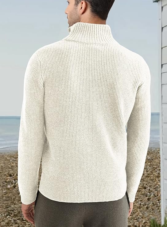 Trenton | Men's Italian Half-Zip Sweater