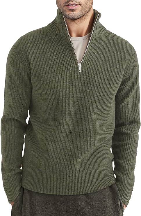 Trenton | Men's Italian Half-Zip Sweater