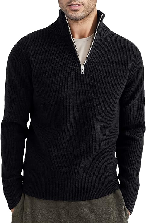 Trenton | Men's Italian Half-Zip Sweater