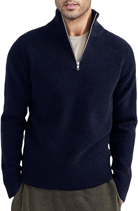 Trenton | Men's Italian Half-Zip Sweater