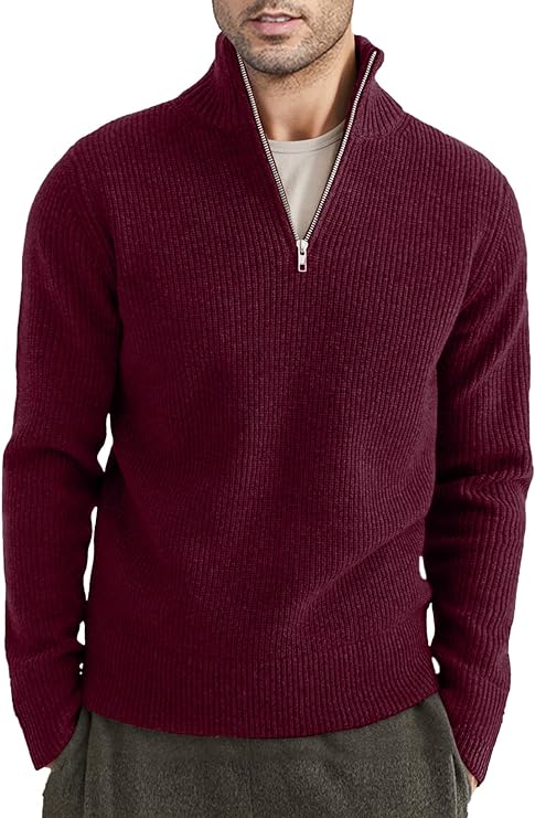 Trenton | Men's Italian Half-Zip Sweater