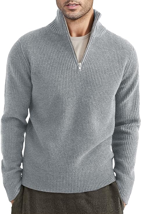 Trenton | Men's Italian Half-Zip Sweater