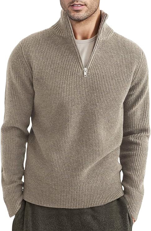 Trenton | Men's Italian Half-Zip Sweater