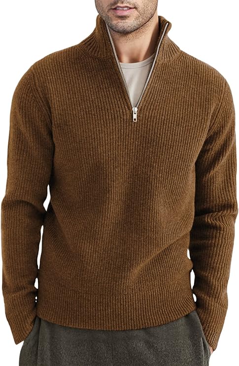 Trenton | Men's Italian Half-Zip Sweater