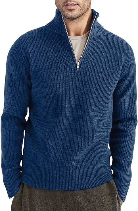 Trenton | Men's Italian Half-Zip Sweater