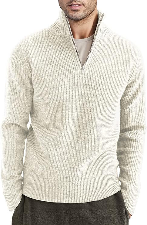 Trenton | Men's Italian Half-Zip Sweater