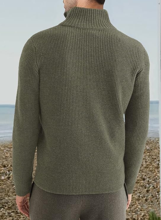 Trenton | Men's Italian Half-Zip Sweater