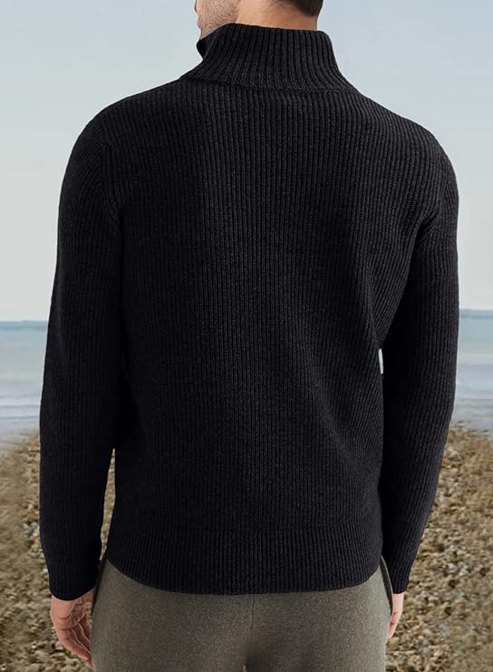 Trenton | Men's Italian Half-Zip Sweater