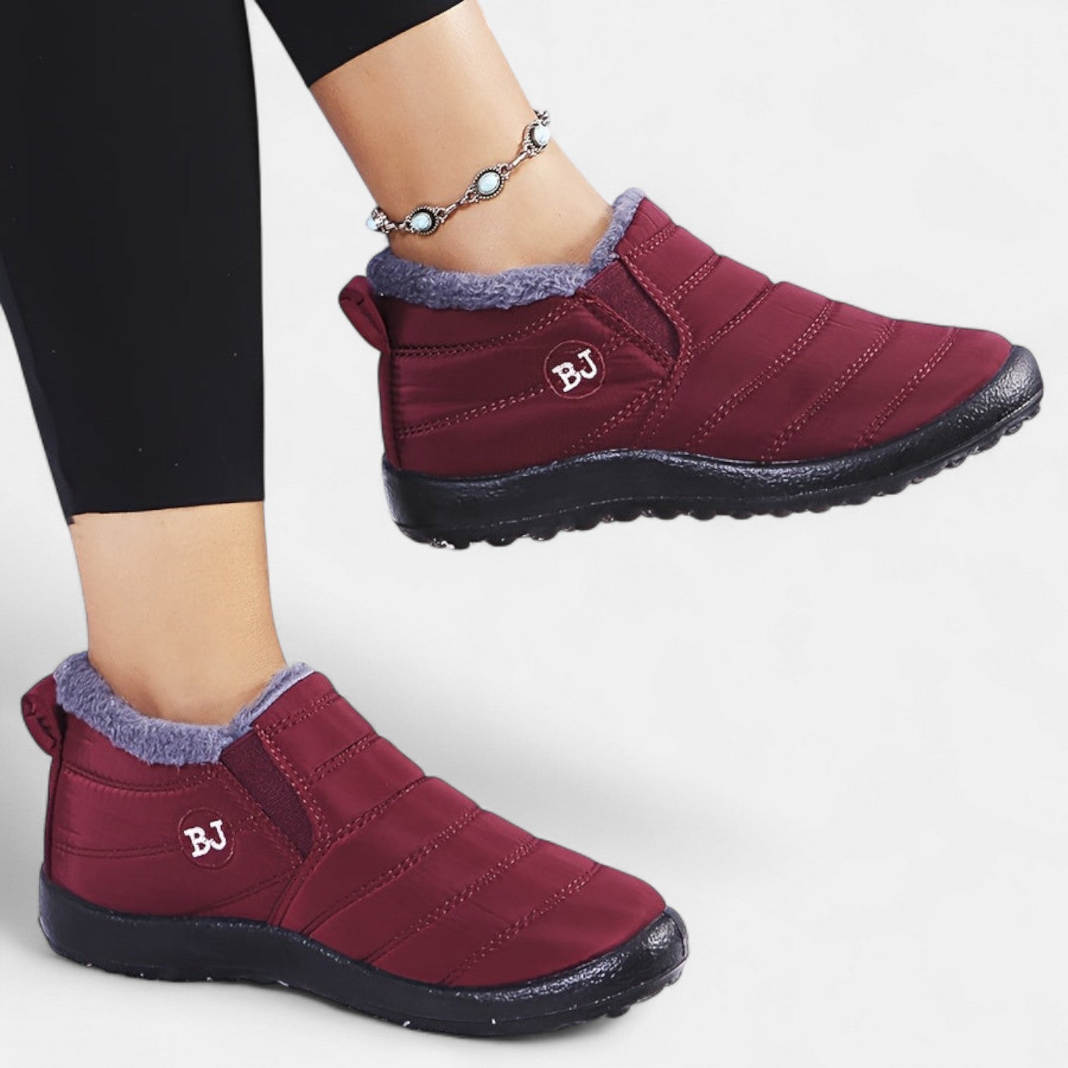 Victoria | Warm Winter Slip-On Boots.