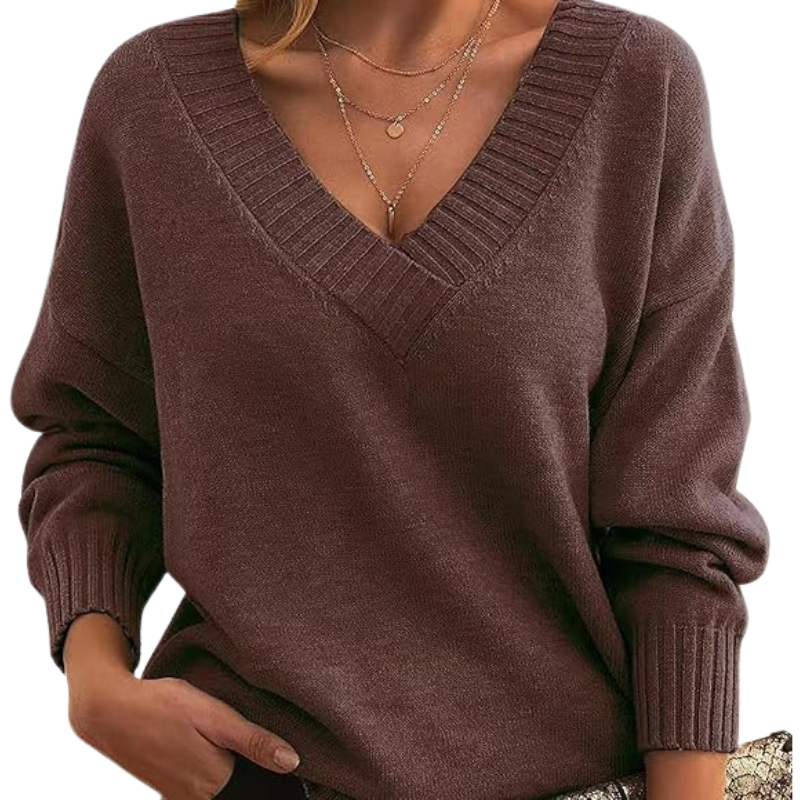 Lillian | Lightweight V-Neck Knit Sweater