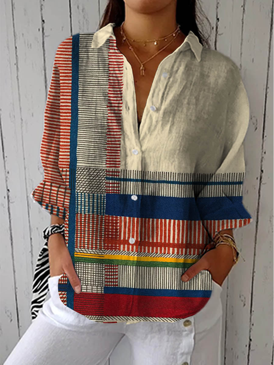 Sandy - Artistic Pattern Blouse