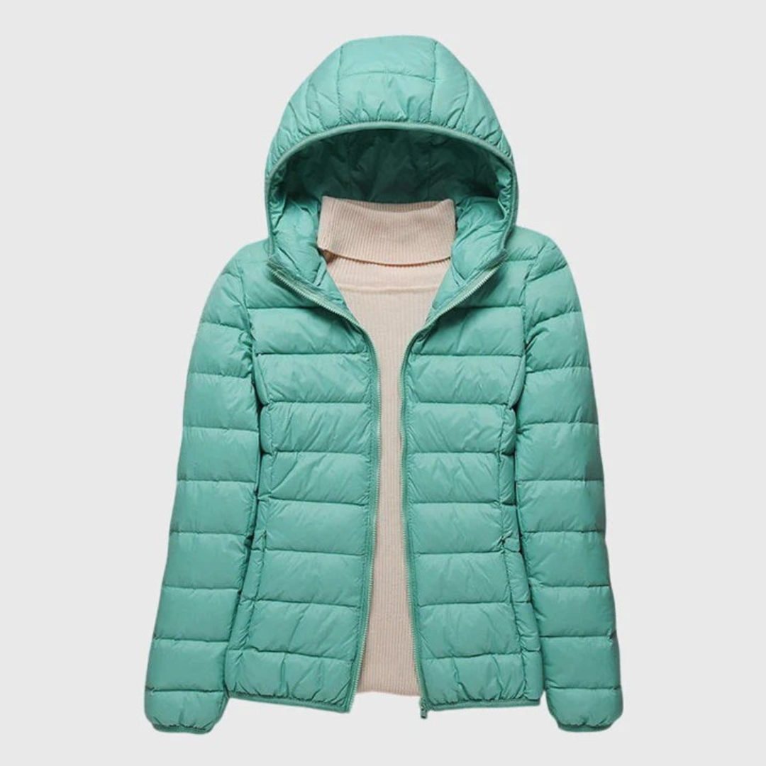 Grace | Womens Lightweight Hooded Puffer Jacket Packable