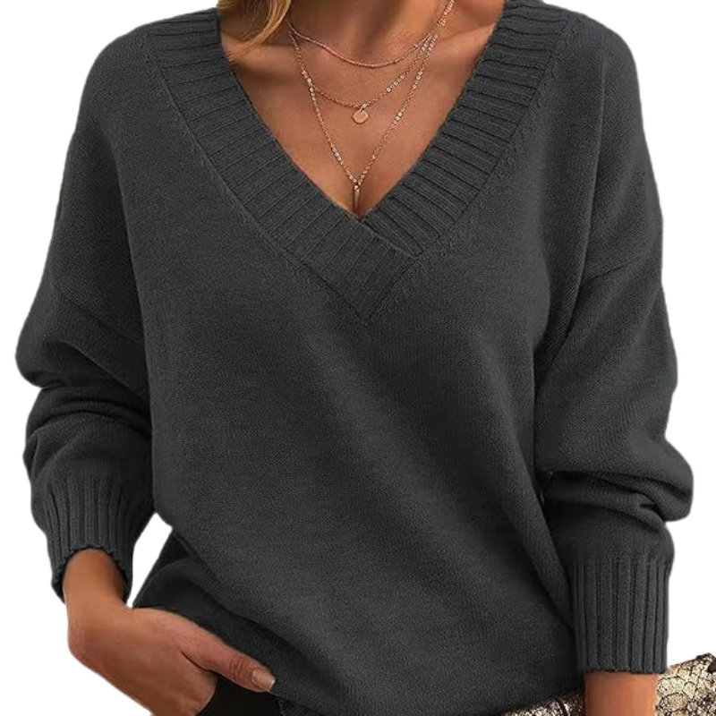 Lillian | Lightweight V-Neck Knit Sweater
