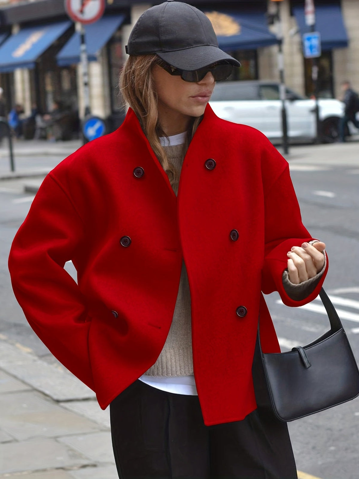 Marlowe | Women's Wool Stand Collar Pea Coat