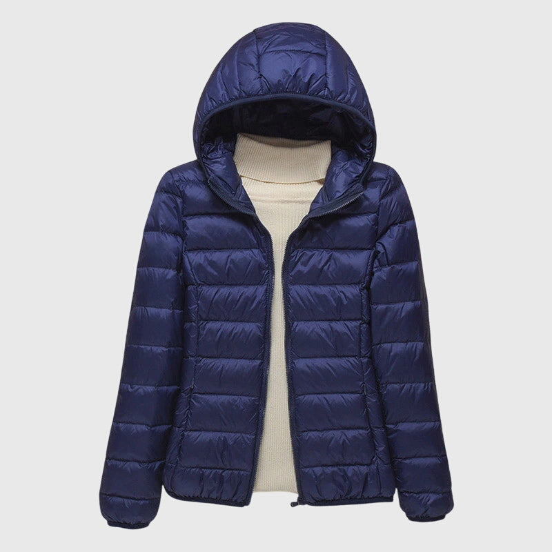 Grace | Womens Lightweight Hooded Puffer Jacket Packable
