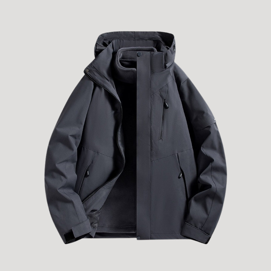 Sophie | Womens Waterproof Fleece Lined Hooded Rain Jacket
