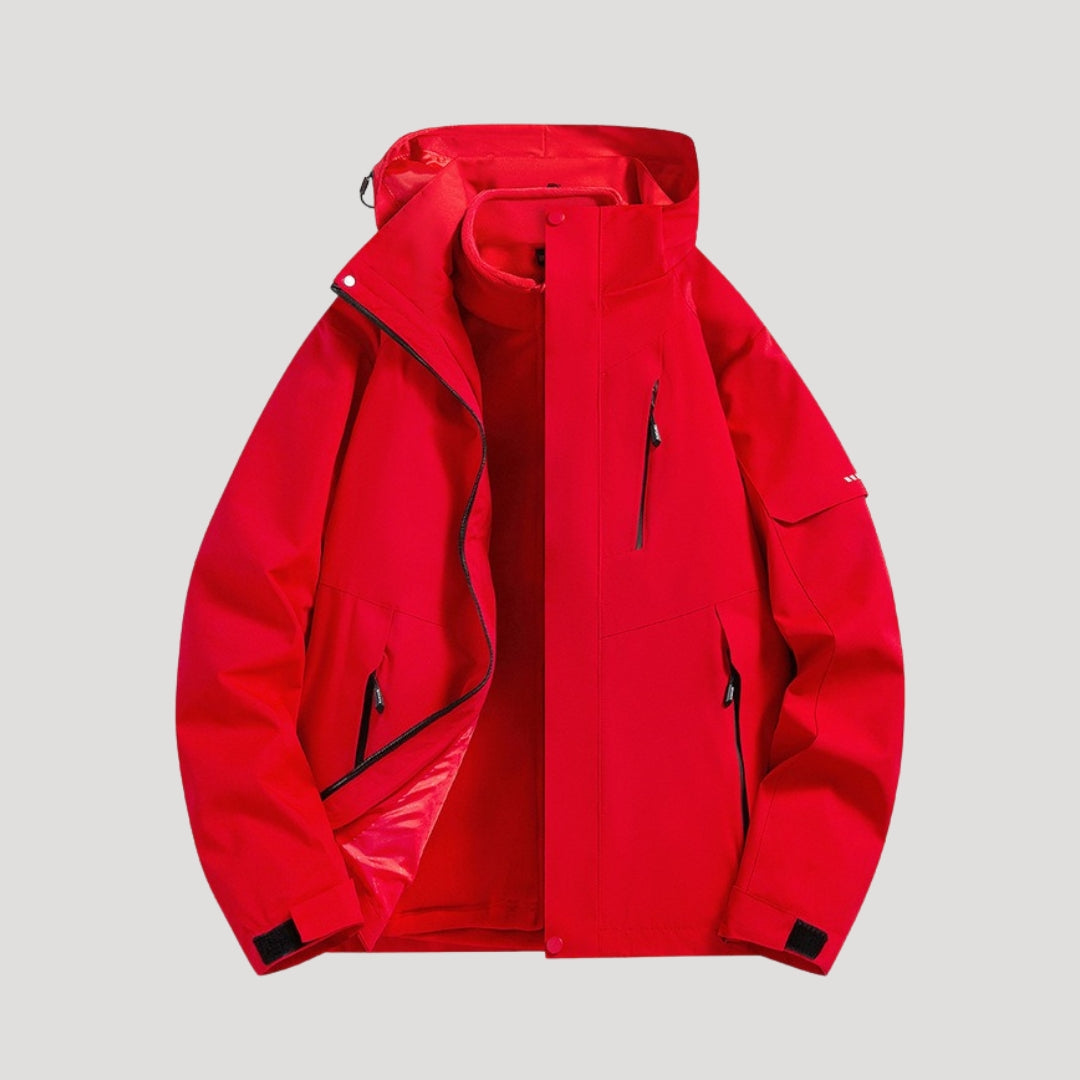 Sophie | Womens Waterproof Fleece Lined Hooded Rain Jacket