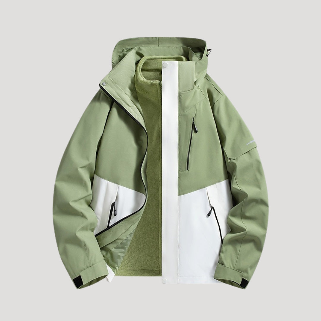Sophie | Womens Waterproof Fleece Lined Hooded Rain Jacket
