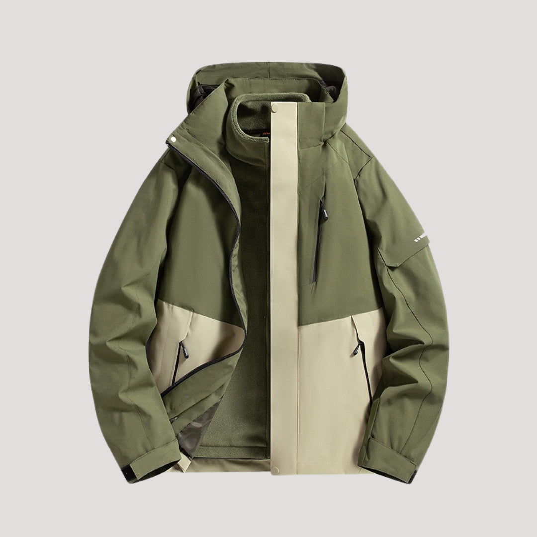 Sophie | Womens Waterproof Fleece Lined Hooded Rain Jacket