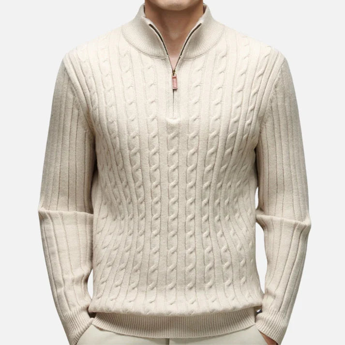 Nolan | Men's Half-Zip Polo Sweater