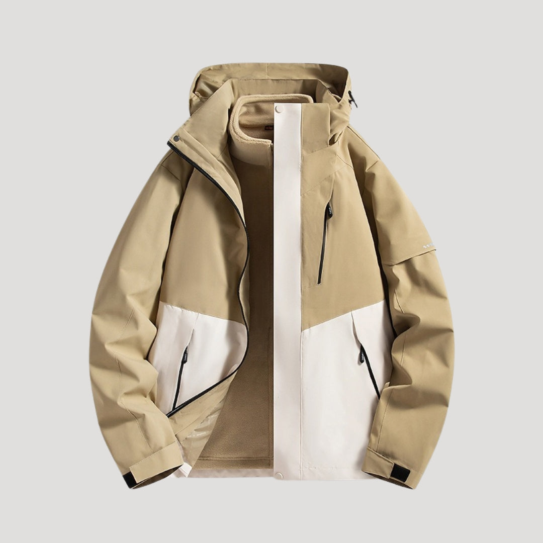 Sophie | Womens Waterproof Fleece Lined Hooded Rain Jacket