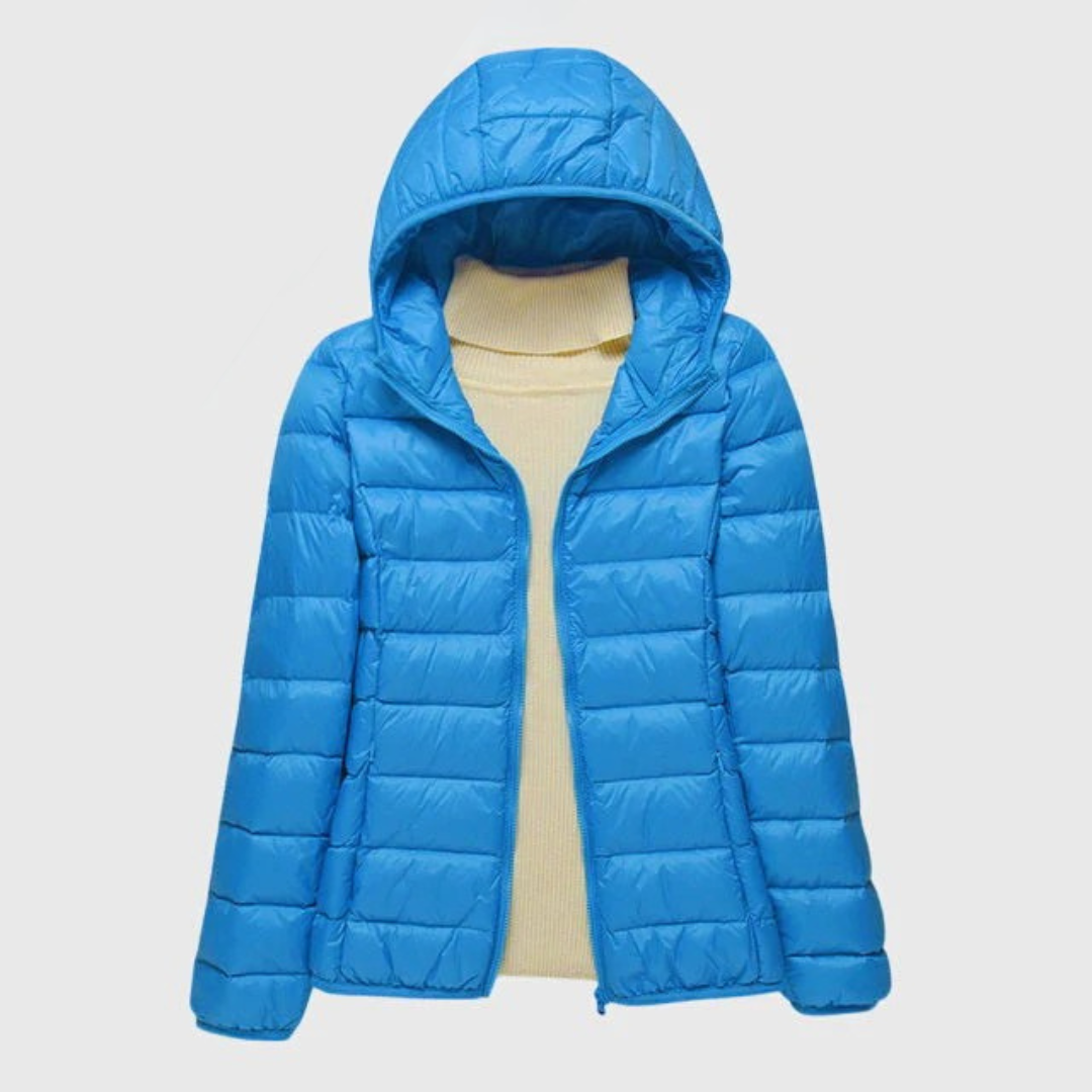 Grace | Womens Lightweight Hooded Puffer Jacket Packable