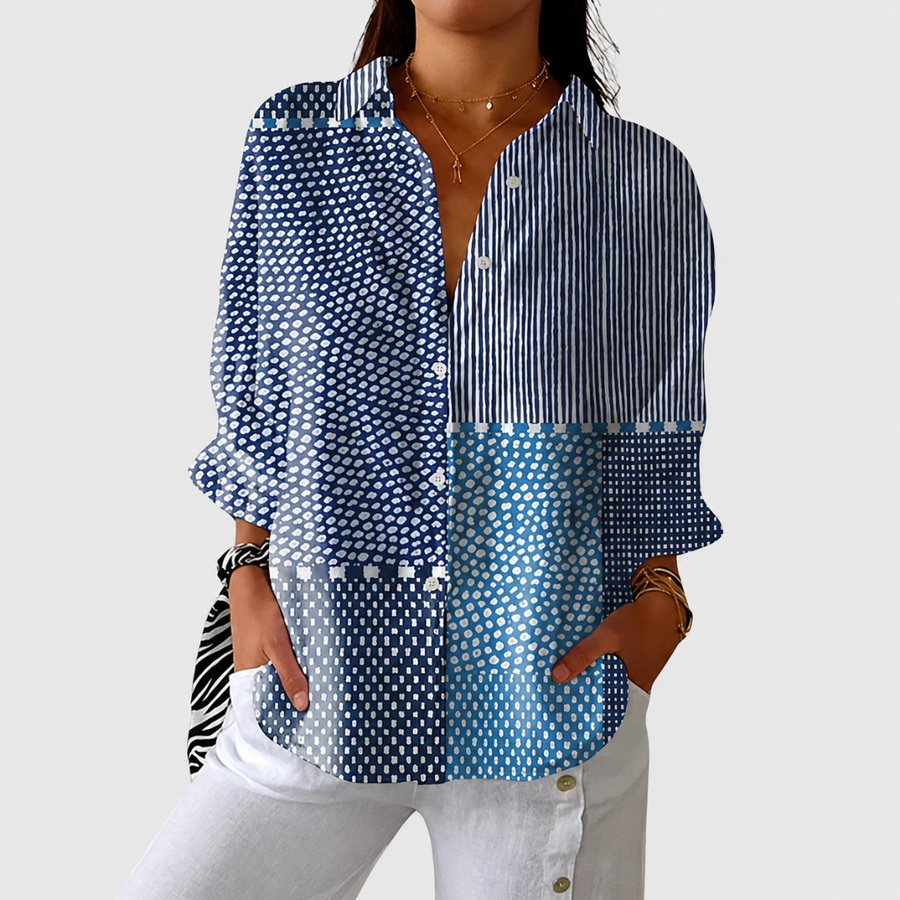 Sara | Light and Colorful Blouse with Print