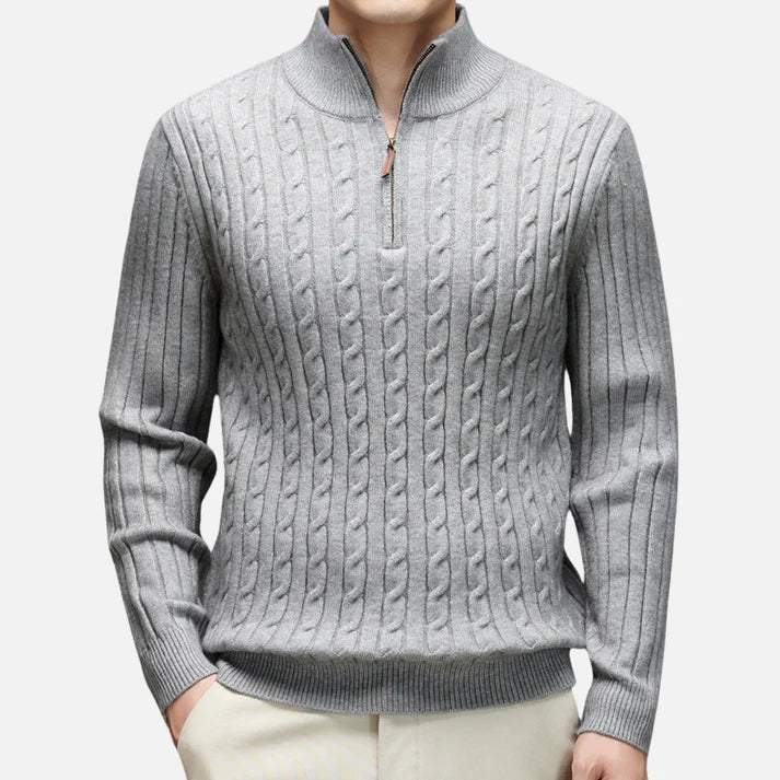 Nolan | Men's Half-Zip Polo Sweater