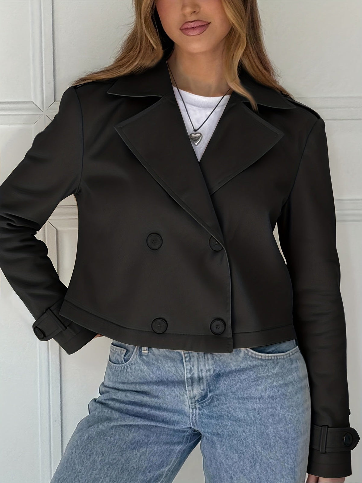 Wren | Women's Brown Tailored Pea Coat