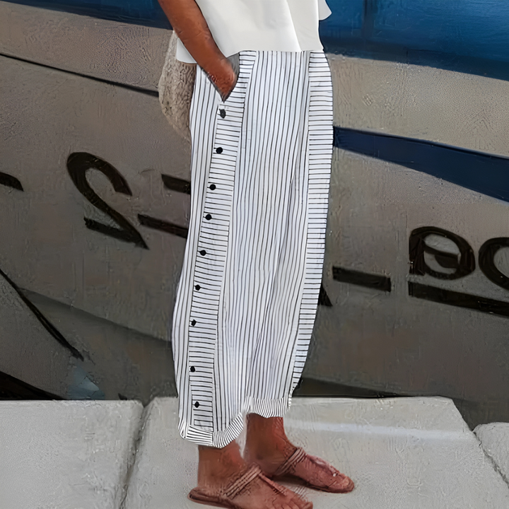 Tehao - Pantalon rayé