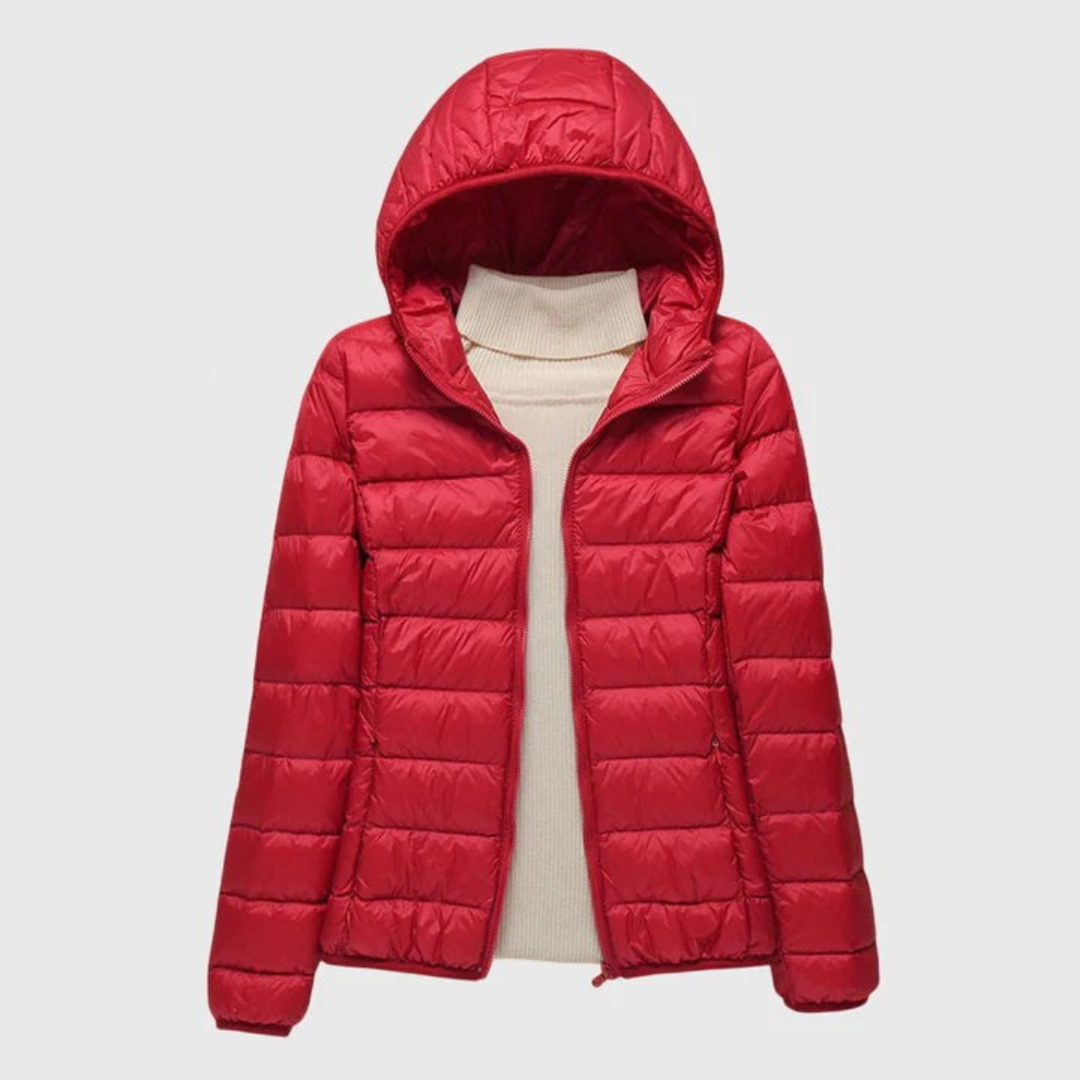 Grace | Womens Lightweight Hooded Puffer Jacket Packable