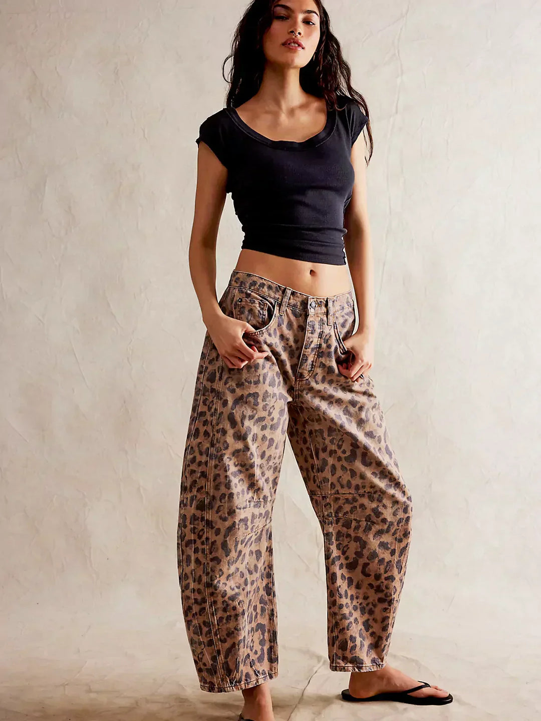 Isla – Pantalon Léopard Sans Effort