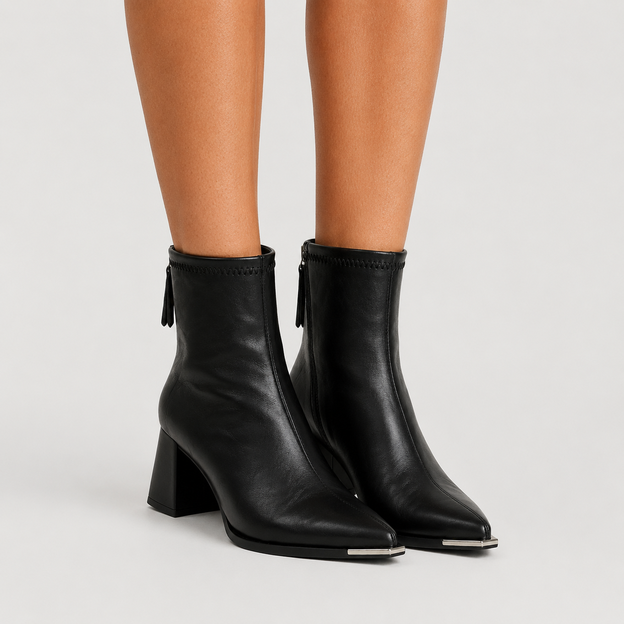 Thea | Women's Pointed Toe Block Heel Ankle Boots