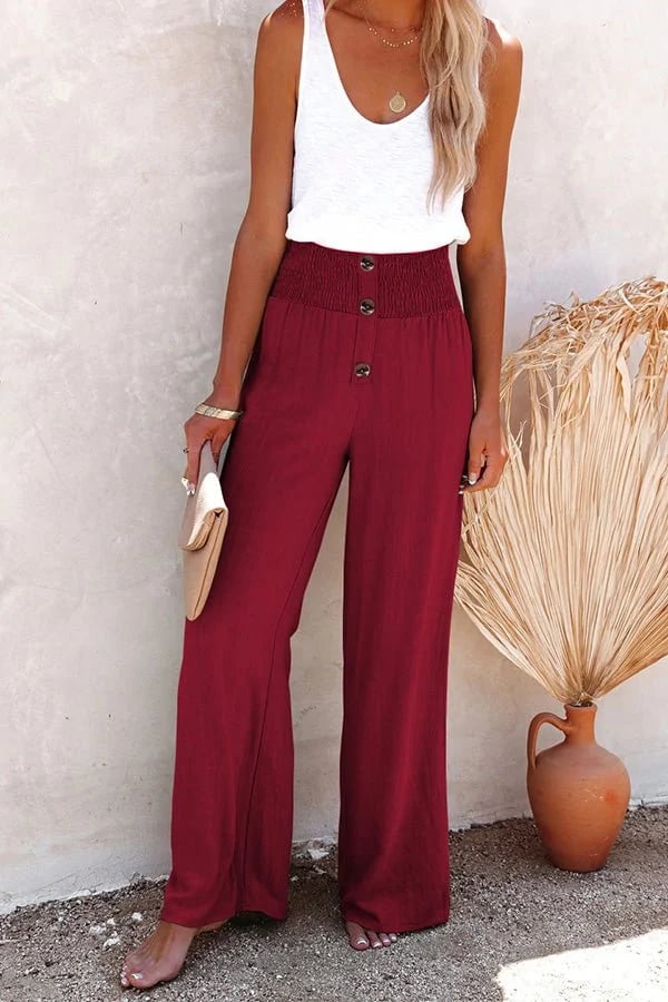 Kaweka - Pantalon décontracté à taille haute
