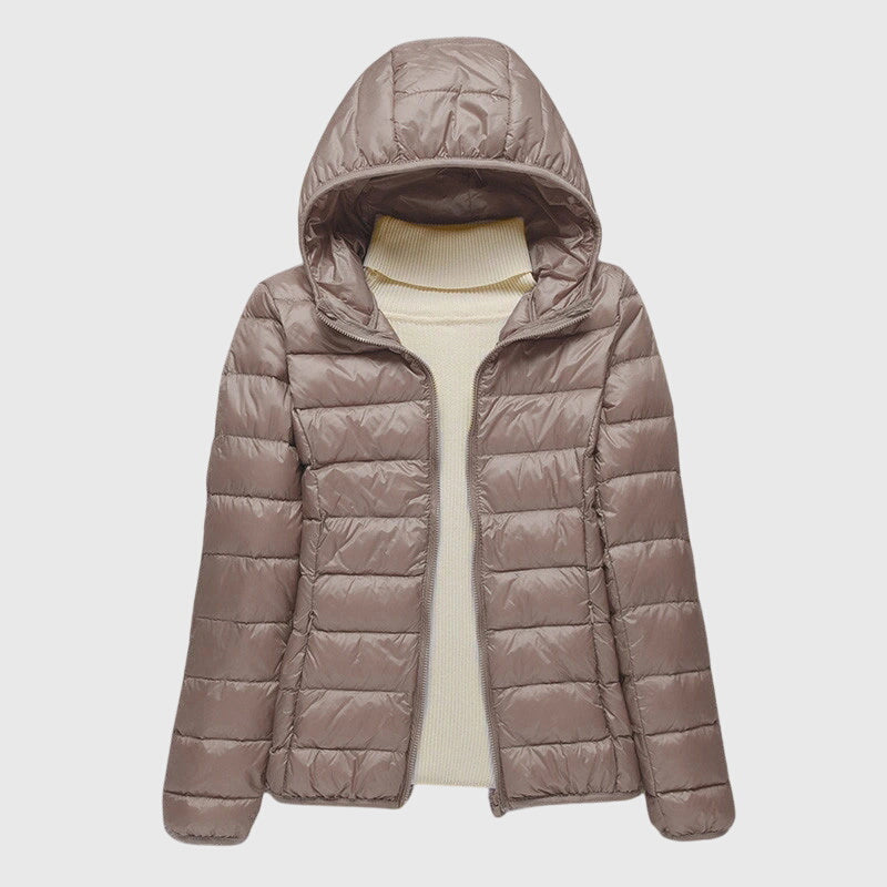 Grace | Womens Lightweight Hooded Puffer Jacket Packable