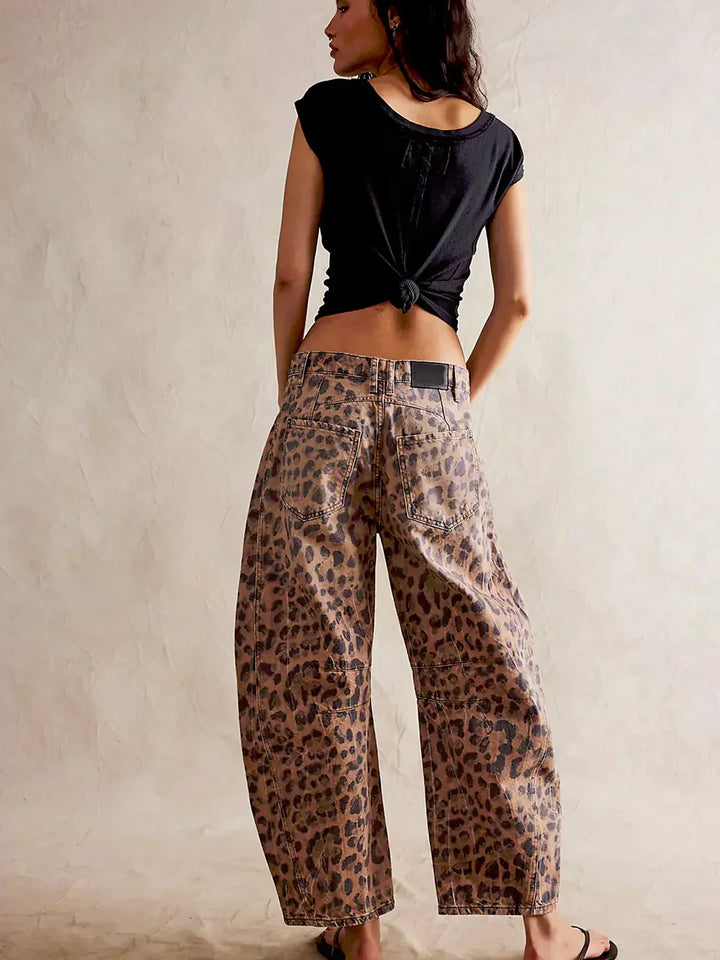Isla – Pantalon Léopard Sans Effort