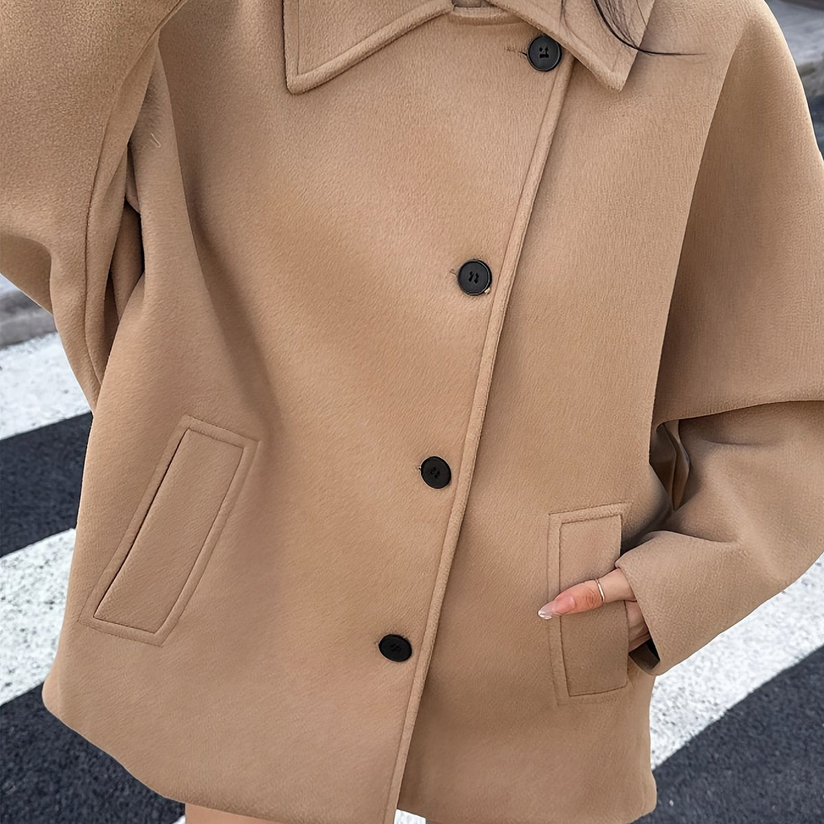 Coraline | Women's Batwing Sleeve Pea Coat