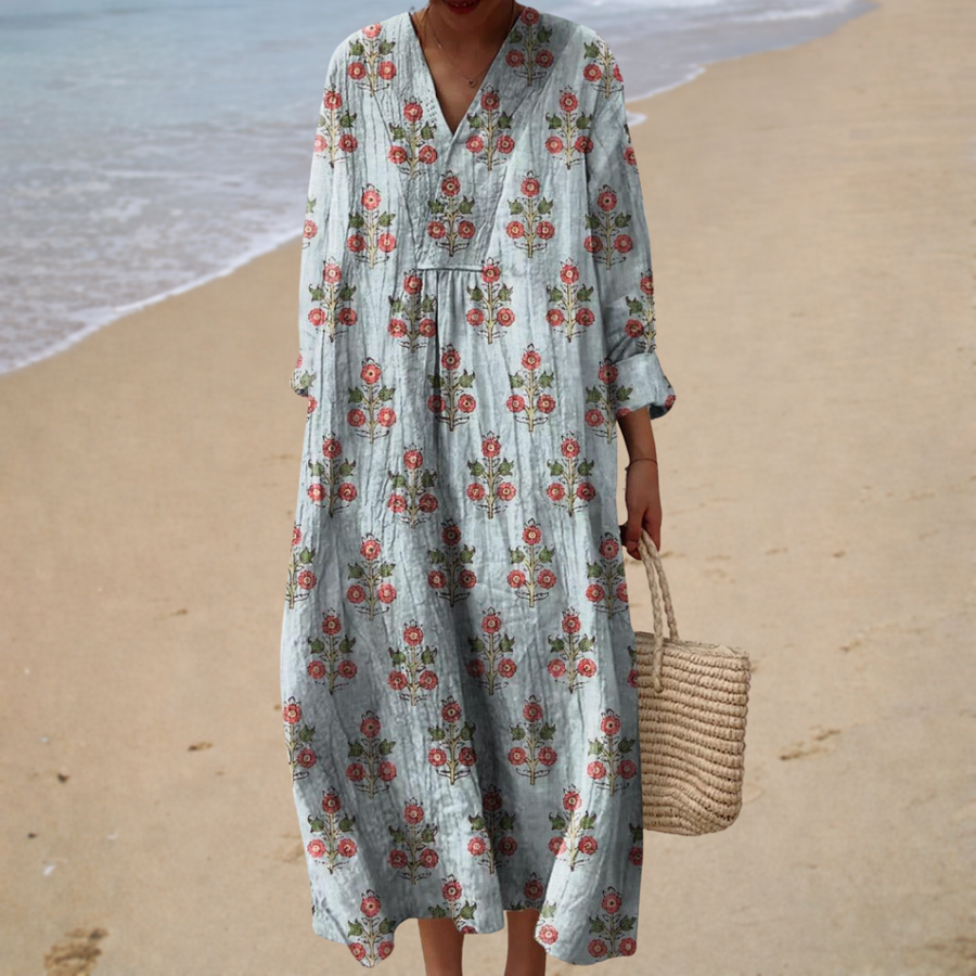 Robe d’Été Imprimée Flatteuse