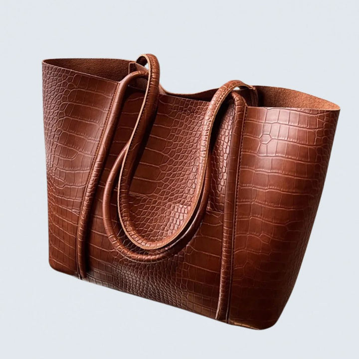 Betina | Sac bandoulière en cuir façon croco