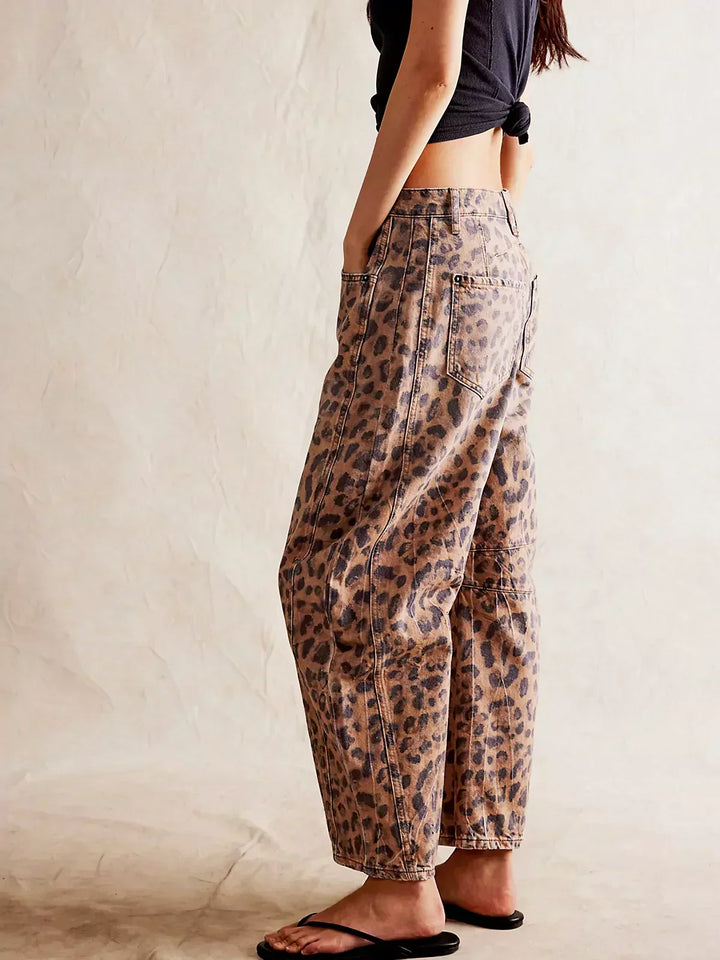 Isla – Pantalon Léopard Sans Effort