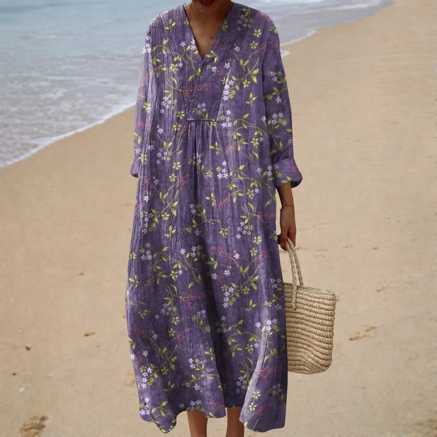 Robe d’Été Imprimée Flatteuse