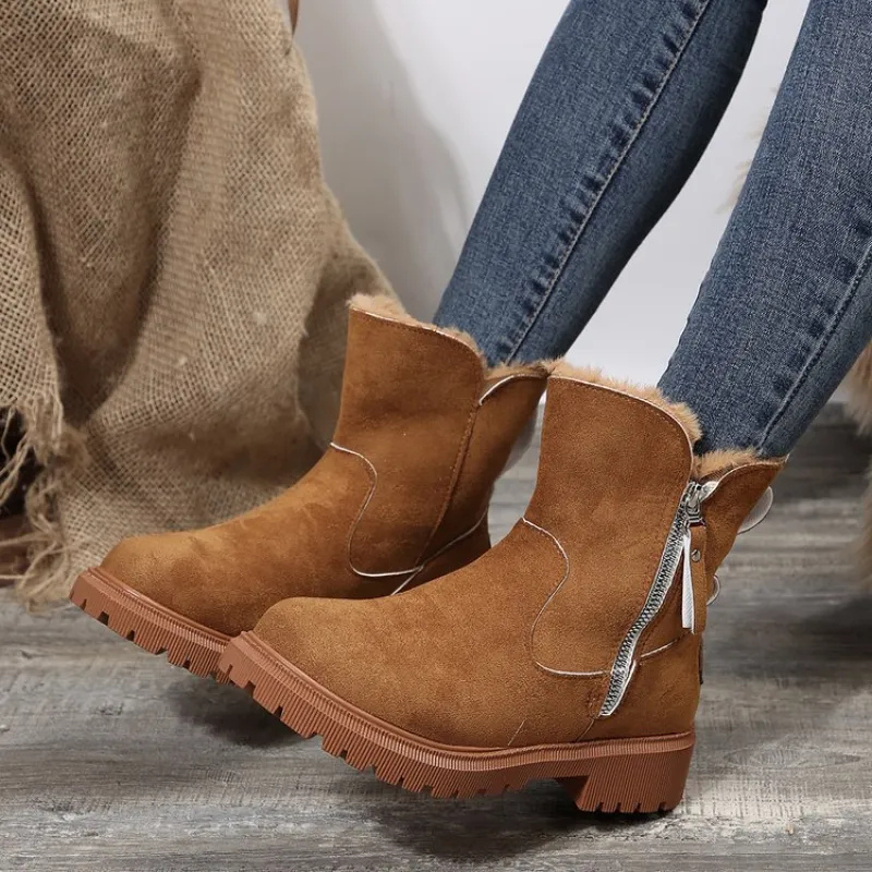 Primrose | Women's Faux Fur Platform Lug Sole Ankle Boots