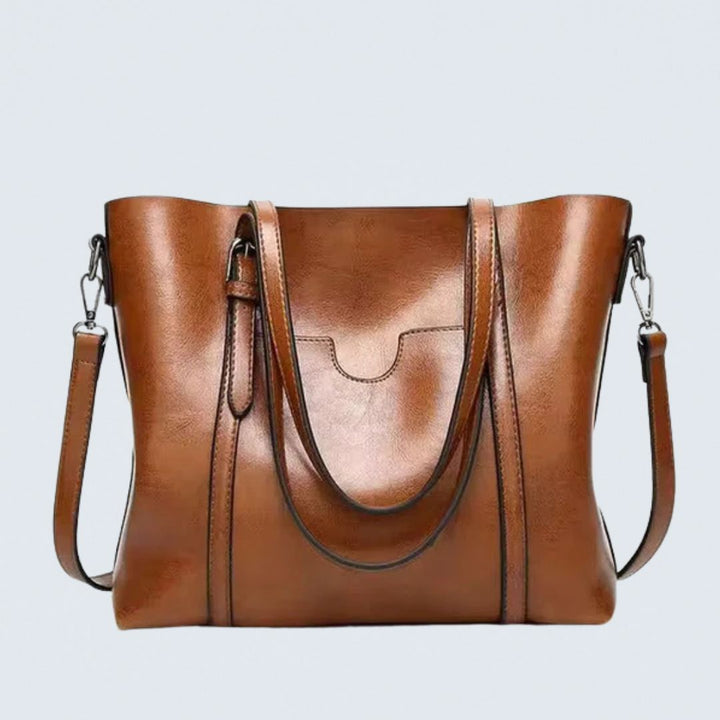 Clara | Sac porté épaule en cuir lisse