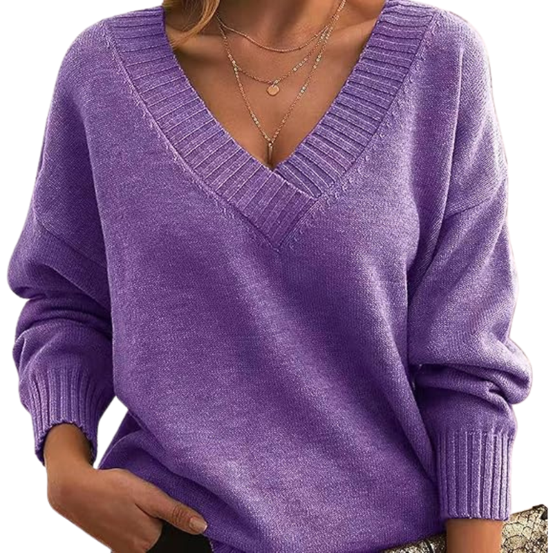 Lillian | Lightweight V-Neck Knit Sweater